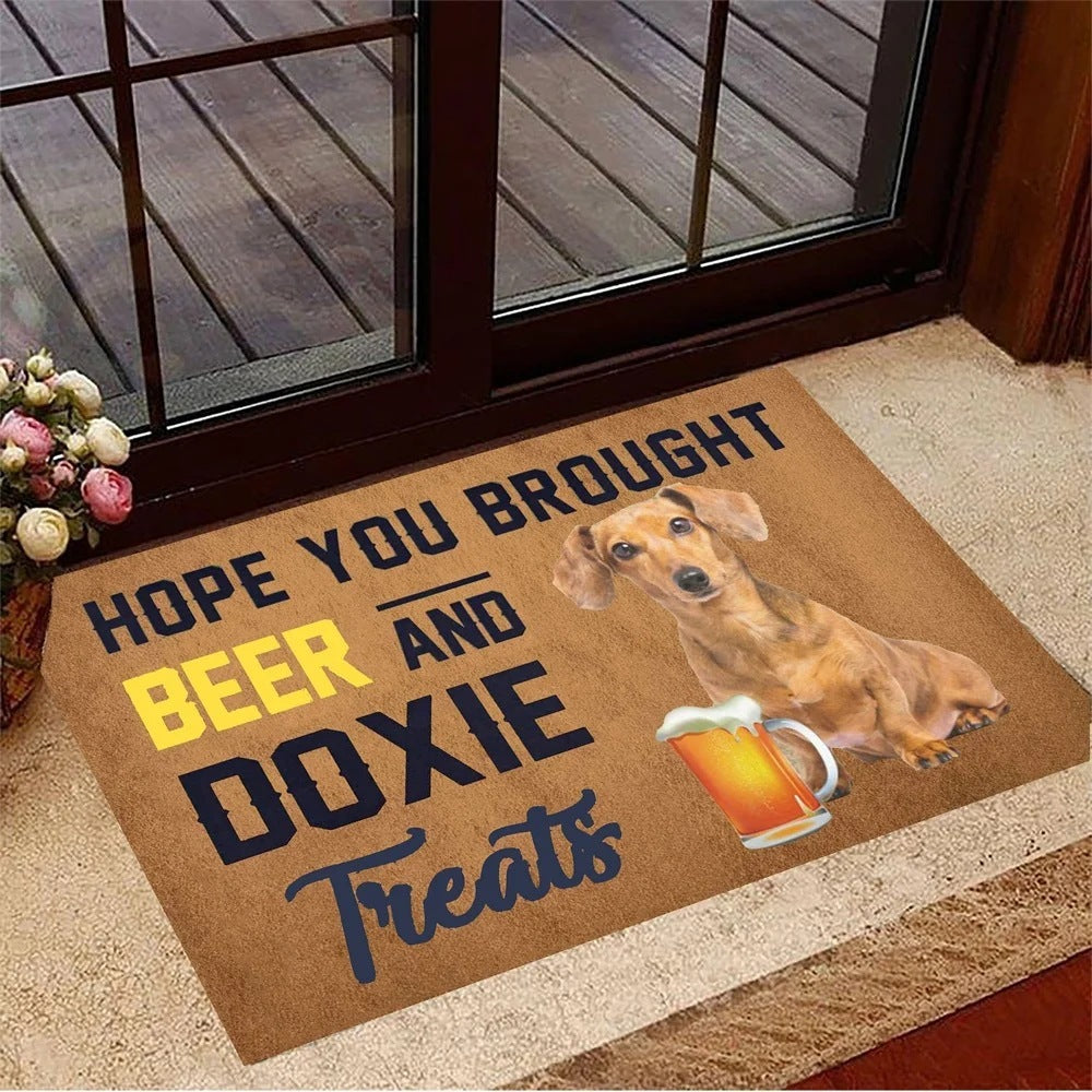 Beer And Schnauzer Dog Doormats Are Suitable For Rooms