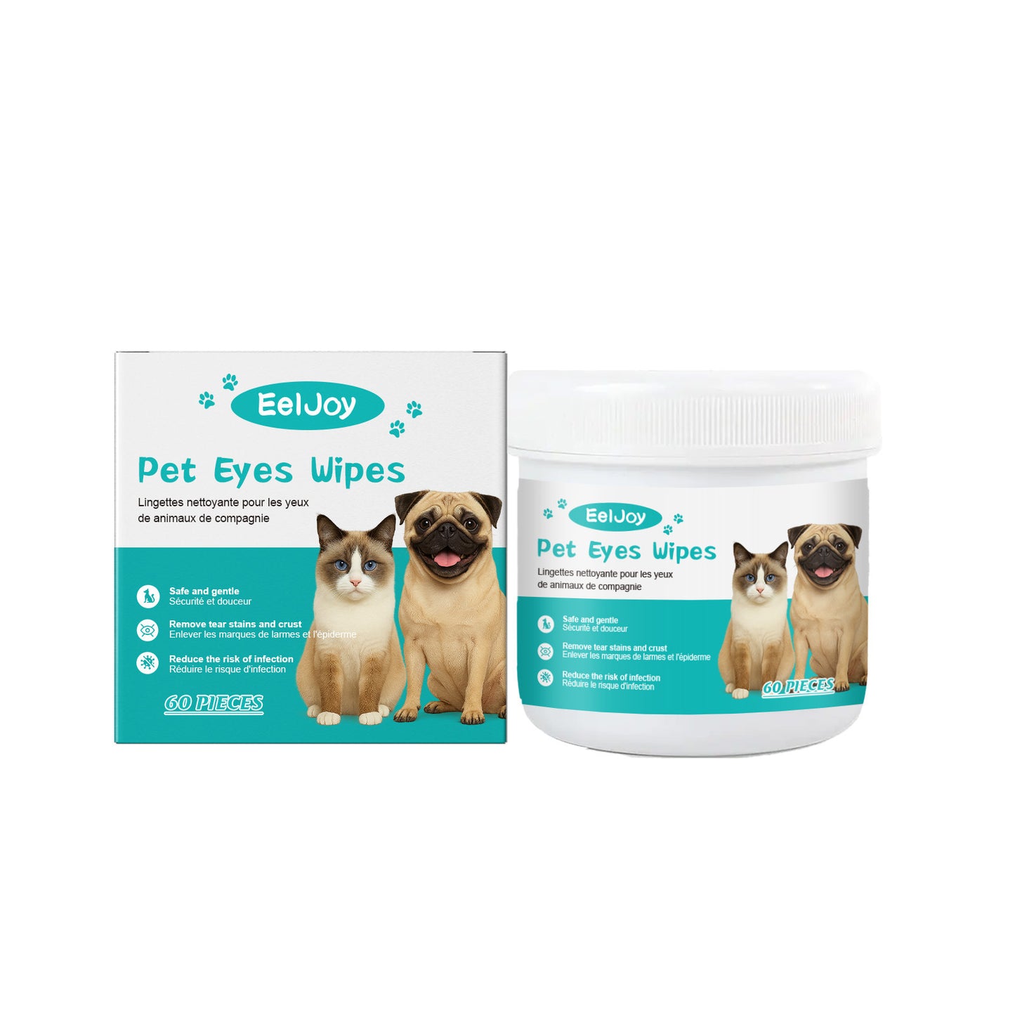 Pet Ear Eye Wipes Gentle