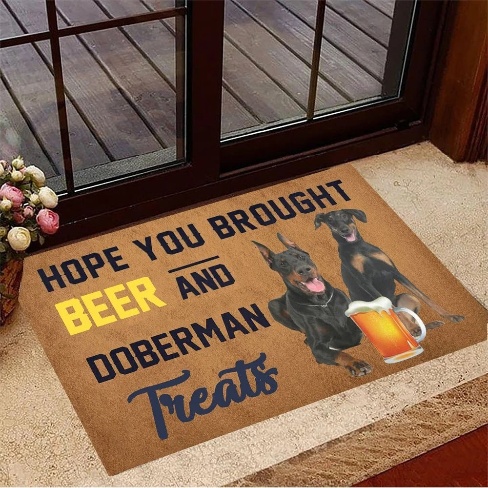 Beer And Schnauzer Dog Doormats Are Suitable For Rooms