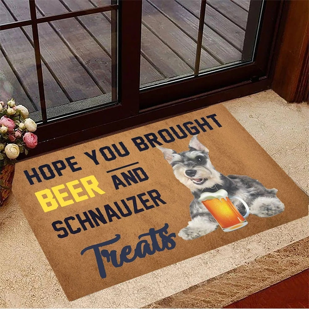 Beer And Schnauzer Dog Doormats Are Suitable For Rooms