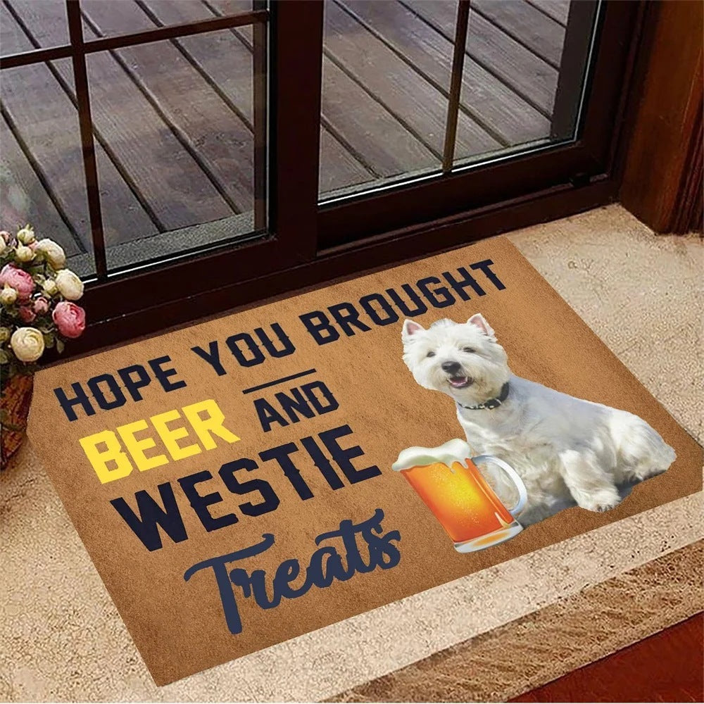 Beer And Schnauzer Dog Doormats Are Suitable For Rooms